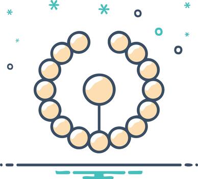 circular talón arreglo con centrar esfera y Starburst formas mínimo y resumen vector