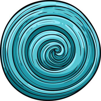 hipnótico azur remolino resumen circular modelo con concéntrico líneas, espiral espejismo diseño vector