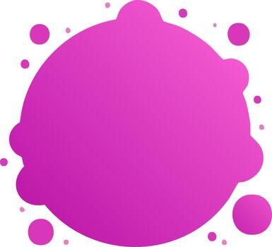 resumen fluido púrpura degradado gota con menor círculos, moderno diseño vector