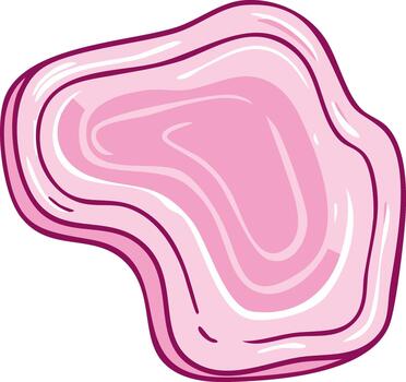 rosado pegajoso resumen gota forma ilustración vector