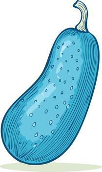 estilizado azul pepinillo con con baches textura y incompleto líneas vector