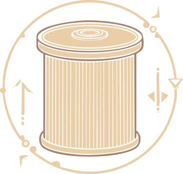 fluido fluir filtración dispositivo gráfico símbolo esquemático con flechas vector