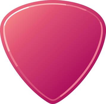 Isolated musical instrument accessory with a smooth rounded shape and a vibrant gradient vector