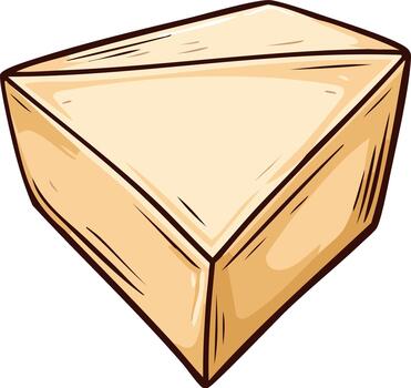 ilustración de un estilizado triángulo objeto, geométrico diseño, bronceado con marrón contornos vector