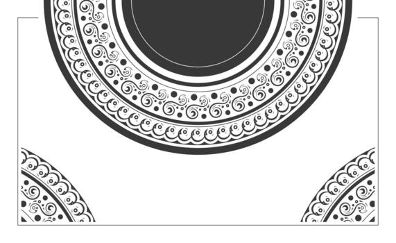 elegante ornamental mandala gráfico recurso diseño elemento decorativo antecedentes vector
