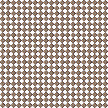 Geometric square pattern with brown squares and cool gray inner rhombuses vector