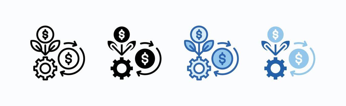 Roi Icon Sheet Multiple Style vector