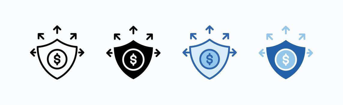 Liability Icon Sheet Multiple Style vector