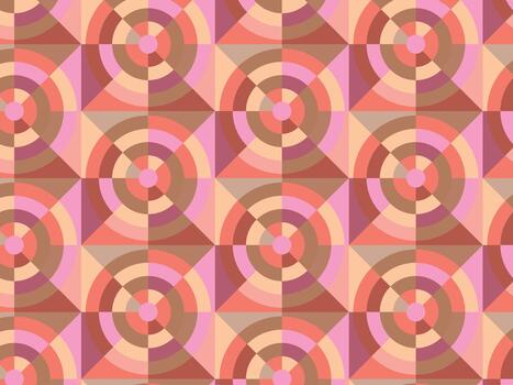 geometric seamless mosaic fractal background pattern vector
