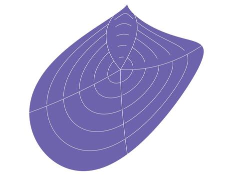 abstract purple color geometric polar grid circle shape vector