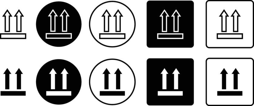 Upward two arrows icons set, double direction, growth, and progress symbols collection, solid and outline graphic group, editable design elements for business, success, and navigation projects vector