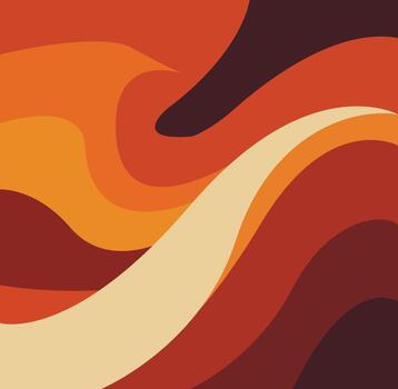 Abstract Flowing Teal and Cream Shapes. abstract background with waves. vector