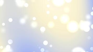 suave beige a azul bokeh degradado antecedentes con brillante ligero círculos y suave difuminar. ideal para presentaciones, sitios web, carteles, pancartas, y moderno diseño proyectos necesitando un calma resumen mirar. video