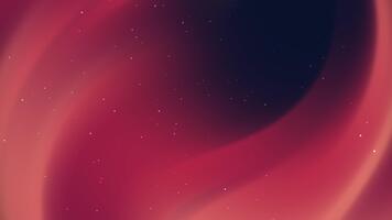 vibrerande abstrakt lutning bakgrund med slät strömmande vågor och spridd lysande partiklar. video