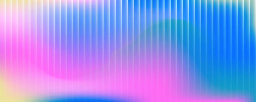 Vibrant abstract Blurred Holographic liquid gradient background in pink and blue hues. Ribbed glass texture. Pastel Gradient backdrop. Perfect for modern designs, web graphics, and branding. . vector