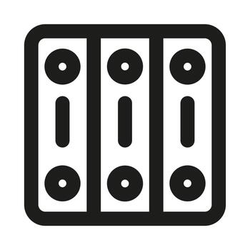 Archive Document File Icon. Modern Professional Minimal Line Symbol for Data and Task Management vector