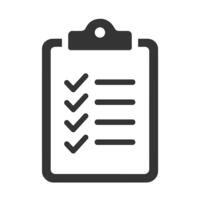 animerad Urklipp med bockar pop- ut till do lista ikon i svart på vit bakgrund video