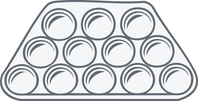 Triangle Rack with 11 Circular Bubbles vector