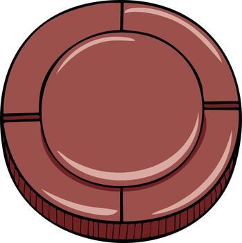 dibujos animados estilo redondo cenicero con marrón color esquema y múltiple cigarrillo descansa vector