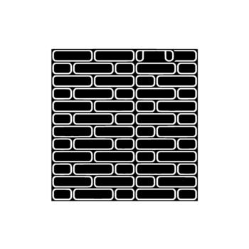 un geométrico resumen modelo parecido a un estilizado ladrillo pared con redondeado bordes vector
