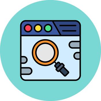 Search Bar Thin Outline Feature vector