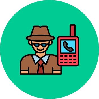 Phone Dynamic Color Fragment vector