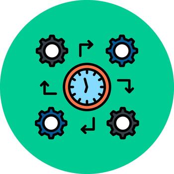 proceso vívido color elemento vector