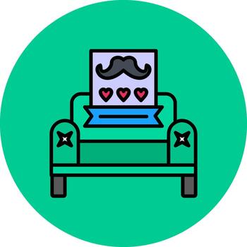 Sofa Future Pixel Pattern vector