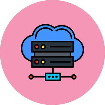 Data Center Dynamic Color Fragment vector