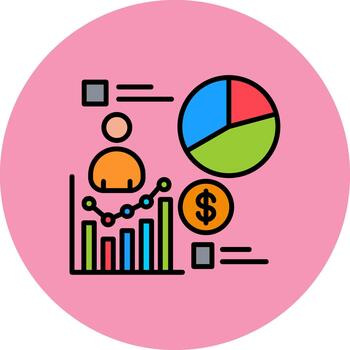 Estadísticas futuro monitor forma vector