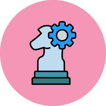 estrategia desarrollo vívido color elemento vector