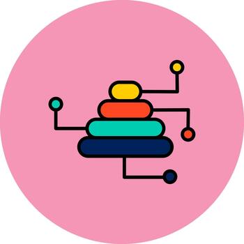 Infographic Elements Muted Color Texture vector