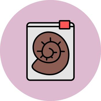 fósil artístico cuadrícula característica vector