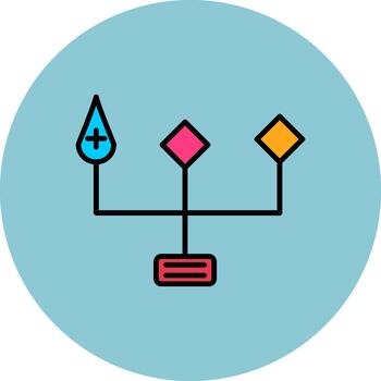 fluir elegante curva unidad vector