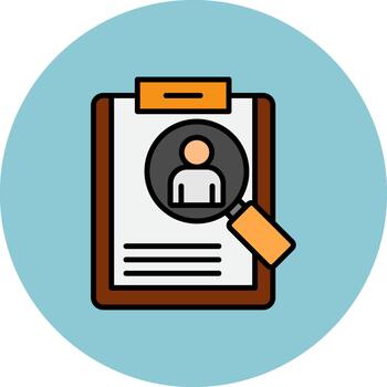 Recruitment Dynamic Color Fragment vector