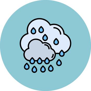 Rain Subtle Stroke Patch vector