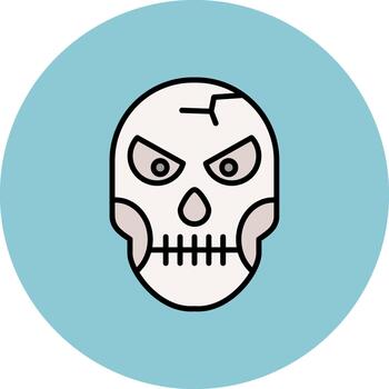 Skull Advanced Frame Element vector