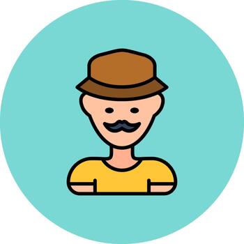 Man Dynamic Color Fragment vector