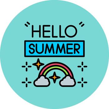 Summer Future Pixel Pattern vector