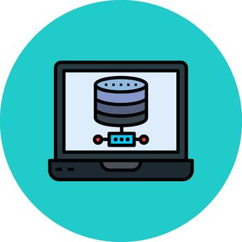 Database Subtle Stroke Patch vector