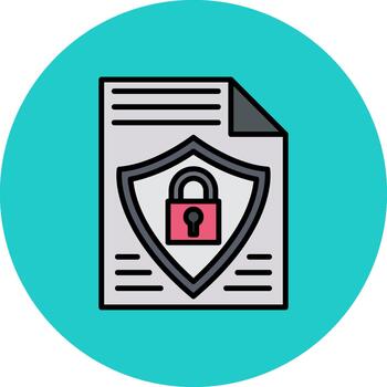 Data Privacy Digital Curve Emblem vector