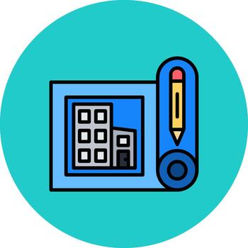 Blueprint Muted Color Texture vector