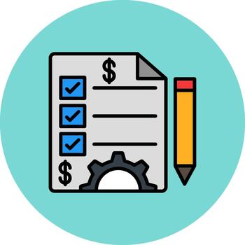 Project Management Clear Shape Fragment vector