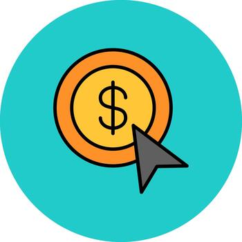 Money Subtle Stroke Patch vector