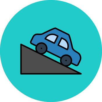 Steep Descent Thin Line Pattern vector