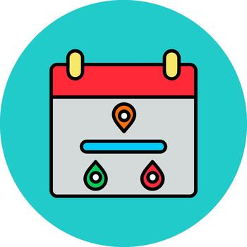 cronograma sutil carrera parche vector