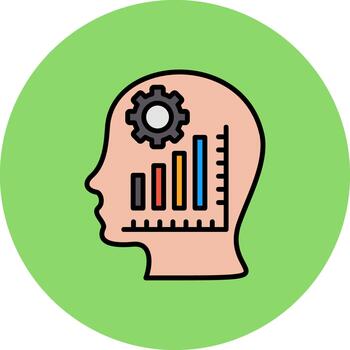 Analytics Digital Tone Block vector