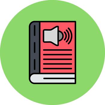 audio libro avanzado marco elemento vector