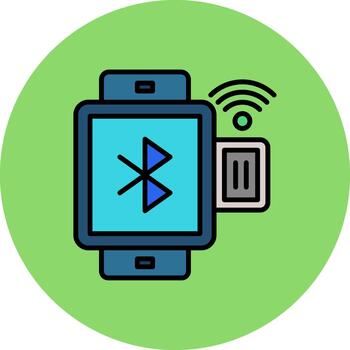 Bluetooth Soft Shadow Element vector