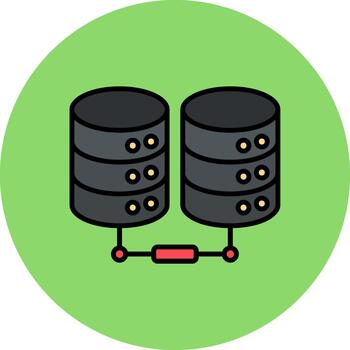 Cloud Computing Ultra Fine Outline vector